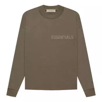 Футболка Fear of God Essentials FW22 Long Sleeve Tee Wood, цвет wood