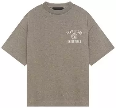 Футболка Fear of God Essentials Kids Jersey Crewneck Tee 'Heather Grey', серый
