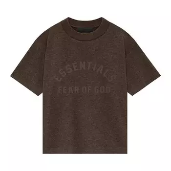 Футболка Fear of God Essentials Kids Short-Sleeve Tee, цвет Heather Wood