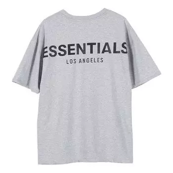 Футболка Fear of God Essentials LA Short Sleeve T-Shirt 'Grey' FOG-SS20-006, серый