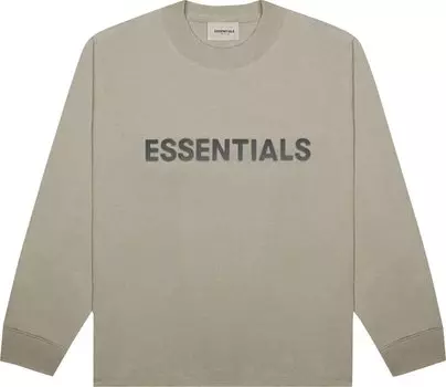 Футболка Fear of God Essentials Long-Sleeve T-Shirt 'Olive', загар