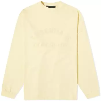 Футболка Fear Of God Essentials Spring Long Sleeve Printed, цвет Garden Yellow