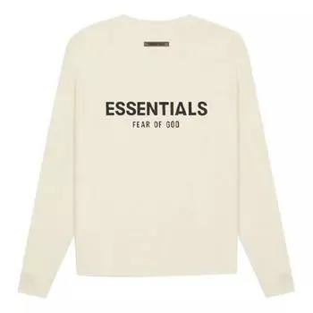 Футболка Fear of God Essentials SS21 Long-Sleeve T-Shirt 'Cream', бежевый
