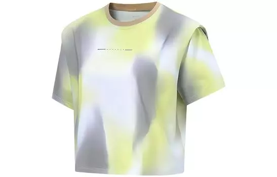 Футболка Fitness Series женская, серые, с принтом «коза по всей поверхности» LINING, Goat Gray All over Print