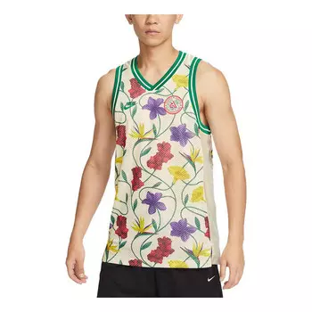 Футболка freak ginnis dna dri fit по всему телу принт цветочный джерси Nike, бежевый