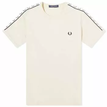 Футболка Fred Perry Taped Ringer, кремовый