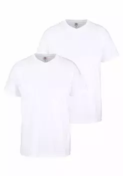 Футболка Fruit of the Loom с V-образным вырезом, белый