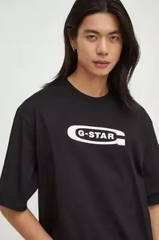 Футболка G-Star из необработанного хлопка G-Star Raw, черный