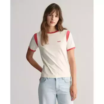 Футболка Gant Ringer, бежевый