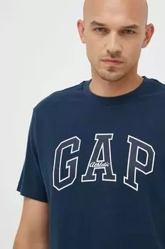 Футболка GAP из хлопка Gap, темно-синий