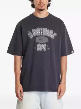Футболка Garment Dye с логотипом A BATHING APE, серый
