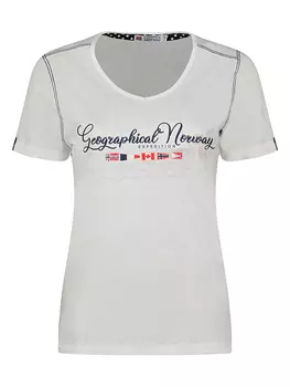 Футболка Geographical Norway Jeanne, белый