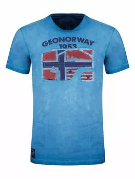 Футболка Geographical Norway, светло-синий
