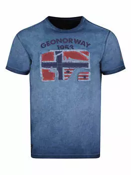 Футболка Geographical Norway, темно-синий