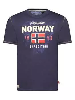 Футболка Geographical Norway, темно-синий