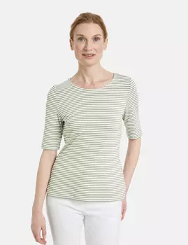 Футболка Gerry Weber 1/2 Arm, цвет Reed/Offwhite Stripes