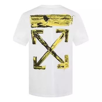Футболка gold arrow print oversized short-sleeved Off-White, белый