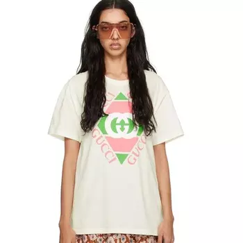 Футболка Gucci Printed, белый