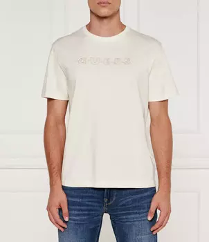 Футболка Guess Jeans Regular Fit, экрю