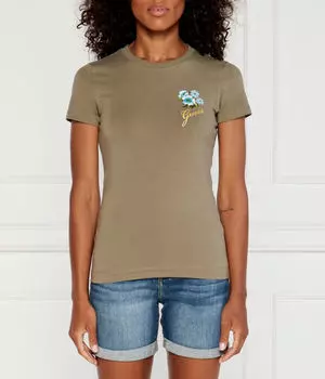 Футболка Guess Jeans Regular Fit, зеленый