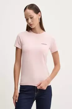 Футболка Guess Jeans, розовый