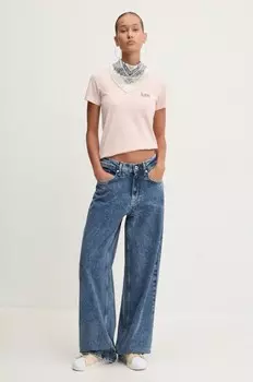 Футболка Guess Jeans, розовый