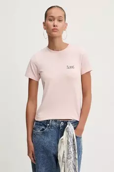 Футболка Guess Jeans, розовый