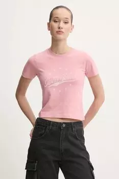 Футболка Guess Jeans, розовый