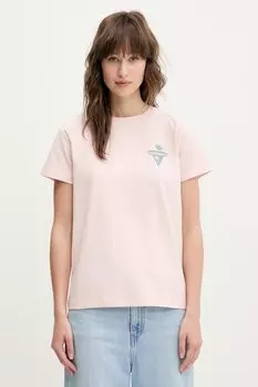 Футболка Guess Jeans, розовый