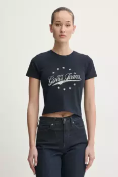 Футболка Guess Jeans, темно-синий