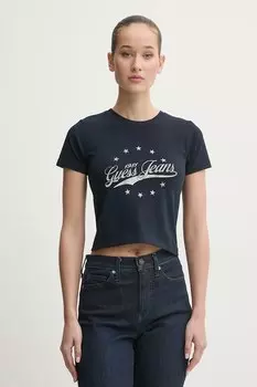 Футболка Guess Jeans, темно-синий