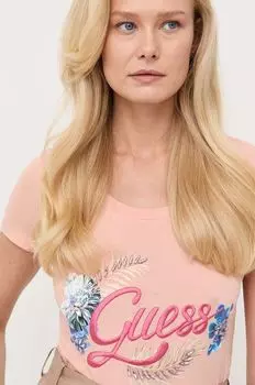 Футболка Guess, оранжевый