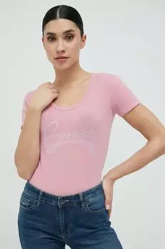 Футболка Guess, розовый