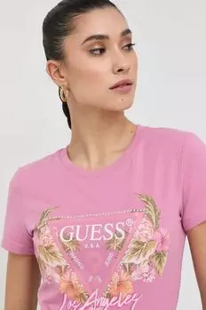 Футболка Guess, розовый