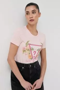 Футболка Guess, розовый
