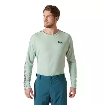Футболка Helly Hansen Lifa Active Stripe long sleeve, зеленый