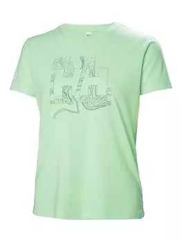 Футболка Helly Hansen, зеленый