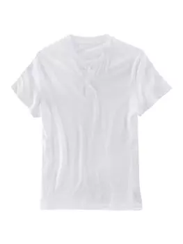 Футболка HIS Henleyshirt, белый