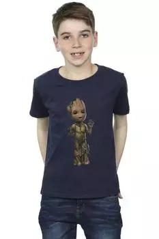 Футболка I Am Groot Wave Pose Marvel, темно-синий