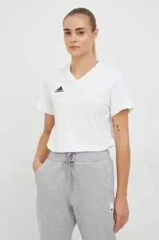 Футболка из хлопка adidas, белый