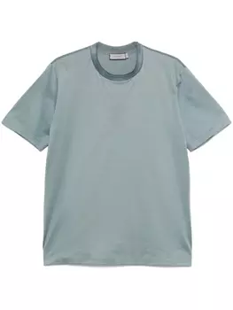Футболка из хлопка Canali, синий