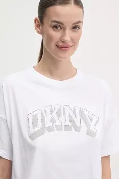 Футболка из хлопка Dkny, белый