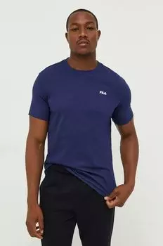 Футболка из хлопка Fila, темно-синий