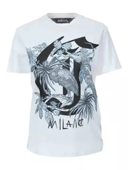 Футболка из хлопка Just Cavalli, белый
