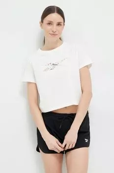 Футболка из хлопка Reebok, белый