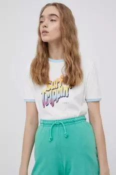 Футболка из хлопка Roxy, белый