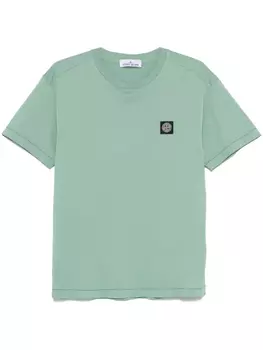 Футболка из хлопка Stone Island, зеленый
