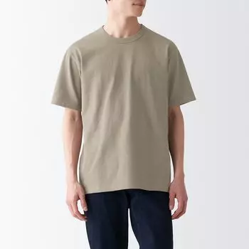Футболка из плотного джерси MUJI, бежевый
