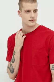 Футболка из плотного хлопка Solid, красный