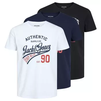 Футболка Jack & Jones 3er Pack, белый